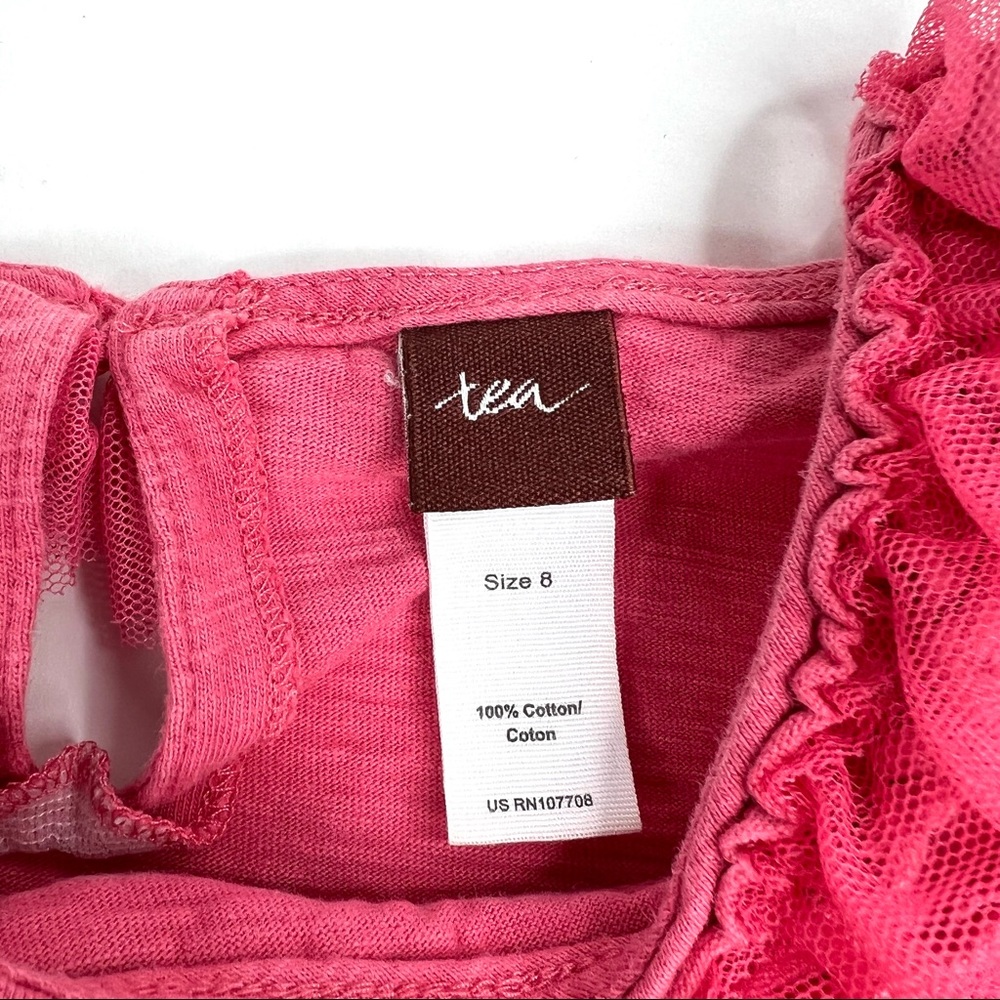 Tea Collection Pink Ruffle Tank Dress - Picture 3 of 4